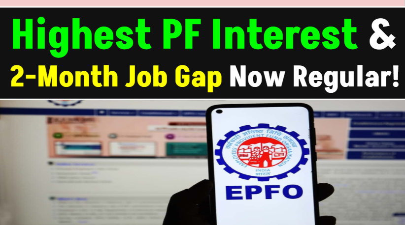 Highest Interest on PF! Now a 2-Month Job Gap Will Also Be Considered Regular